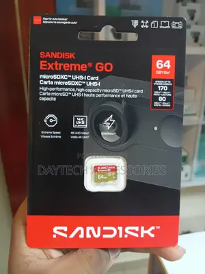 Sandisk 64gb Extreme GO microSD UHS-I Card Read Speed Up to 170mb/S