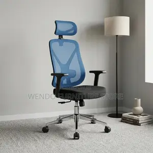 Office Chair; Blue Ergonomic Stylish Office Chairs