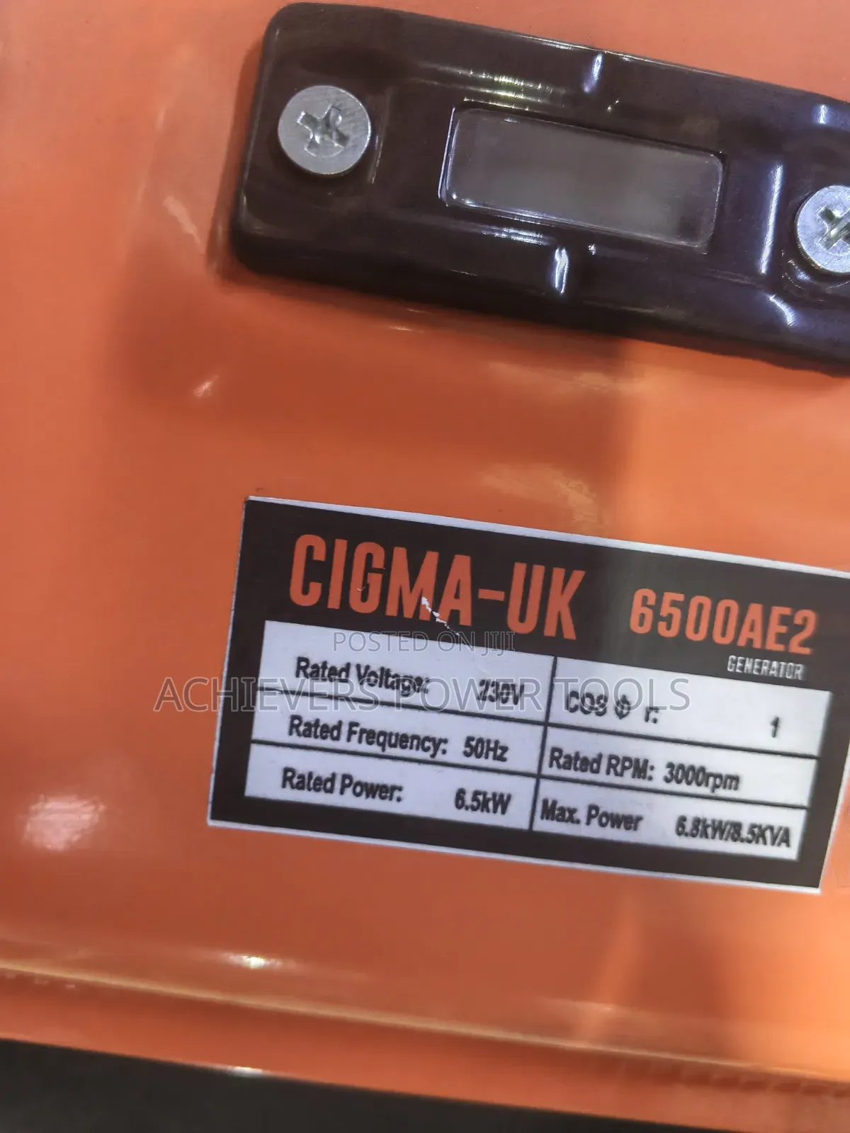 New/Quality Cigma Uk 6.5kva Generator Machine With Key Start