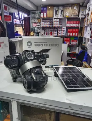 V380 Pro Outdoor 4G Solar Camera With Triple Camera Setup