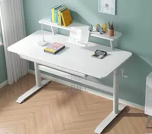 Office Desk : 1.2M Manual Adjustable Height Ergonomic Office Desk