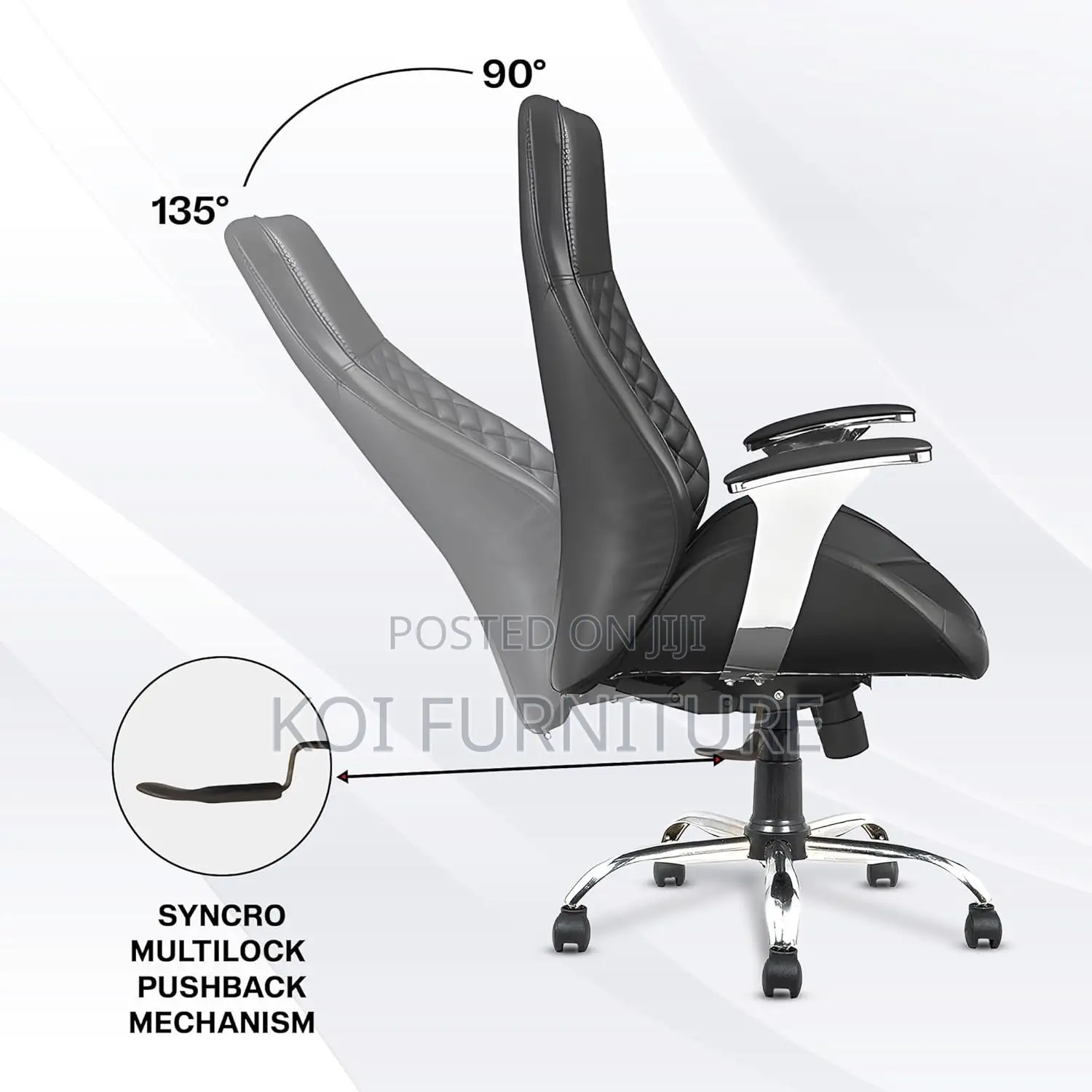 Office Chairs; Executive Leather Recliner Office Upholstered Seat
