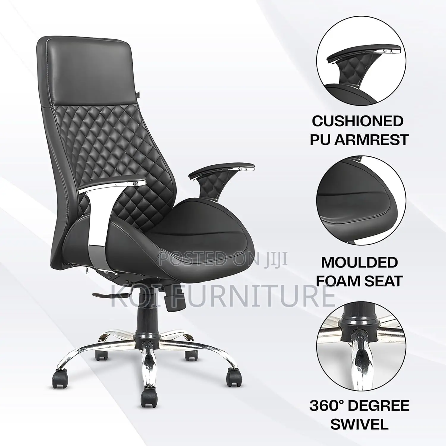 Office Chairs; Executive Leather Recliner Office Upholstered Seat