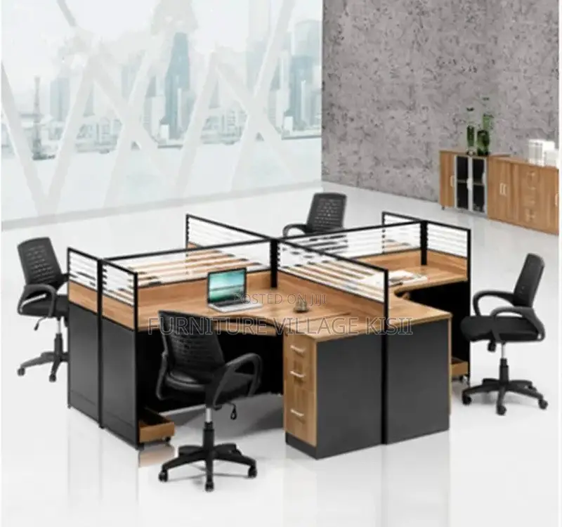 Office WorkStation; 4-Way Curved WorkStation