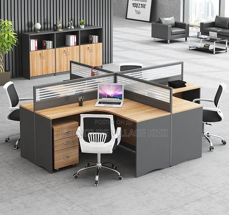 Office WorkStation; 4-Way Curved WorkStation