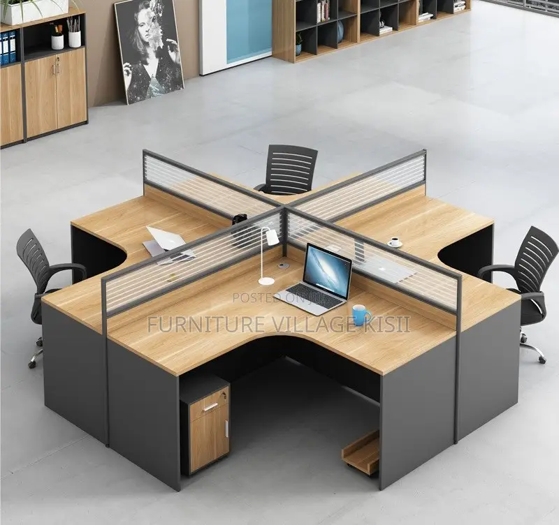 Office WorkStation; 4-Way Curved WorkStation