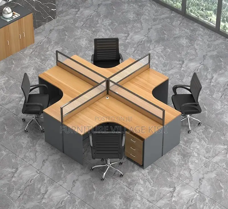 Office WorkStation; 4-Way Curved WorkStation