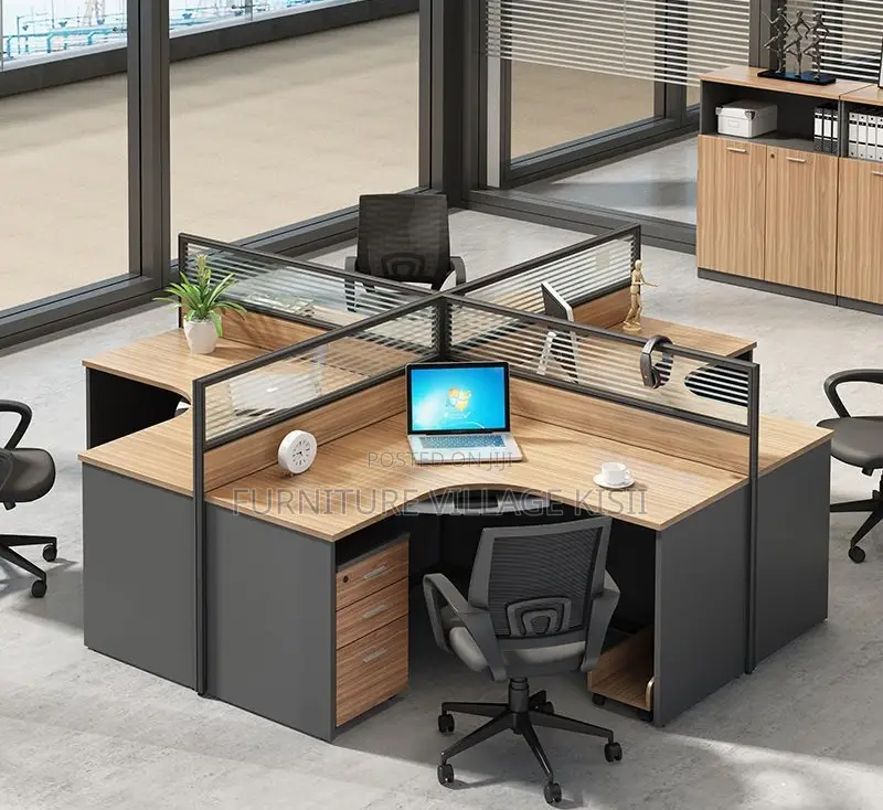Office WorkStation; 4-Way Curved WorkStation