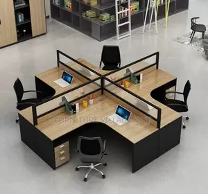 Office WorkStation; 4-Way Curved WorkStation
