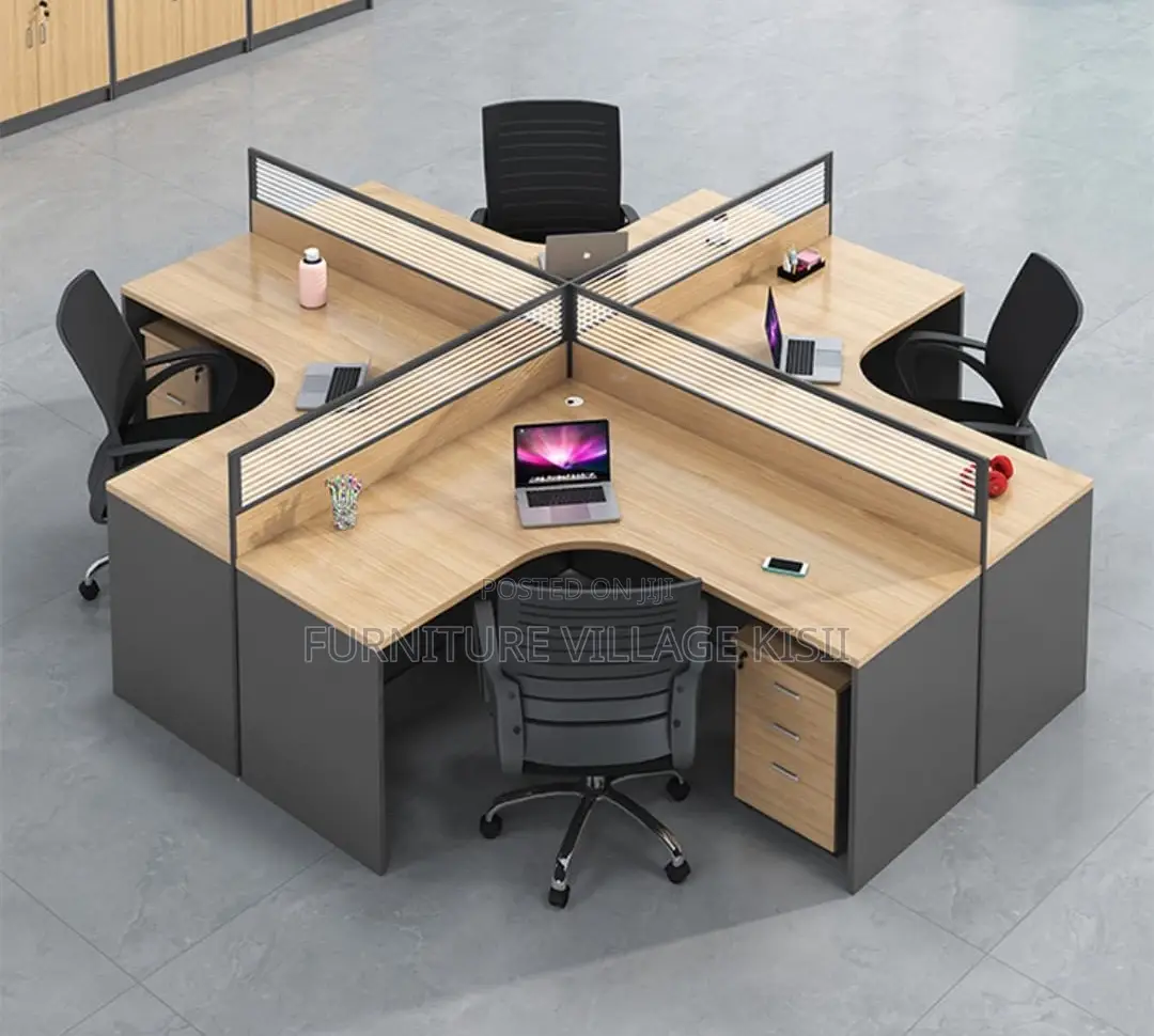 Office WorkStation; 4-Way Curved WorkStation
