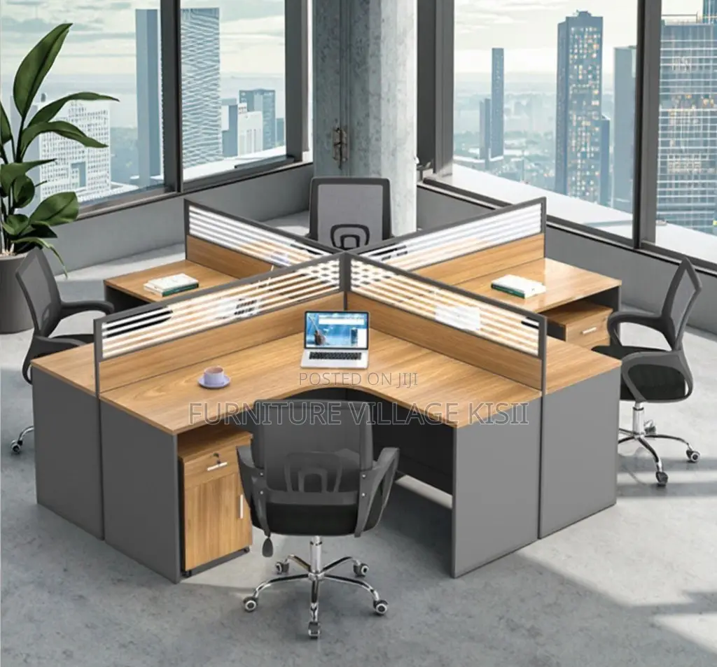 Office WorkStation; 4-Way Curved WorkStation
