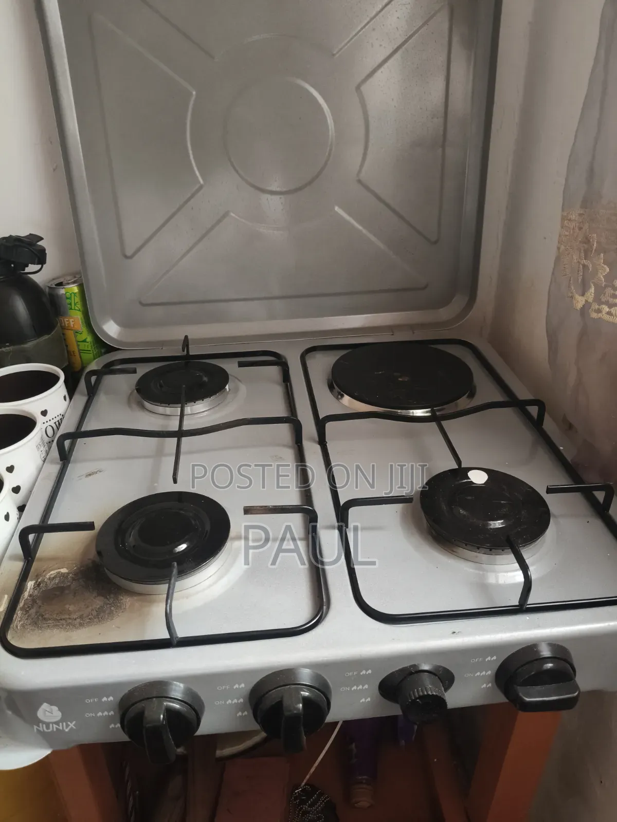 Nunix Table 3gas Burner and One Metal Plate Burner