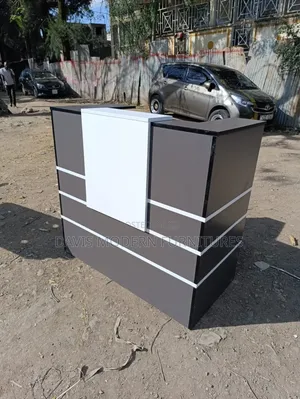 L-Shaped Reception Counter Desk