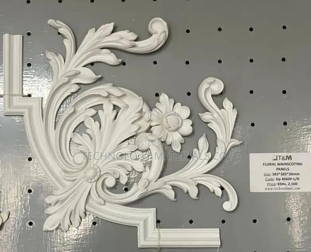 Elegant Floral Wainscoting Panels | Decorative Wall Mouldings