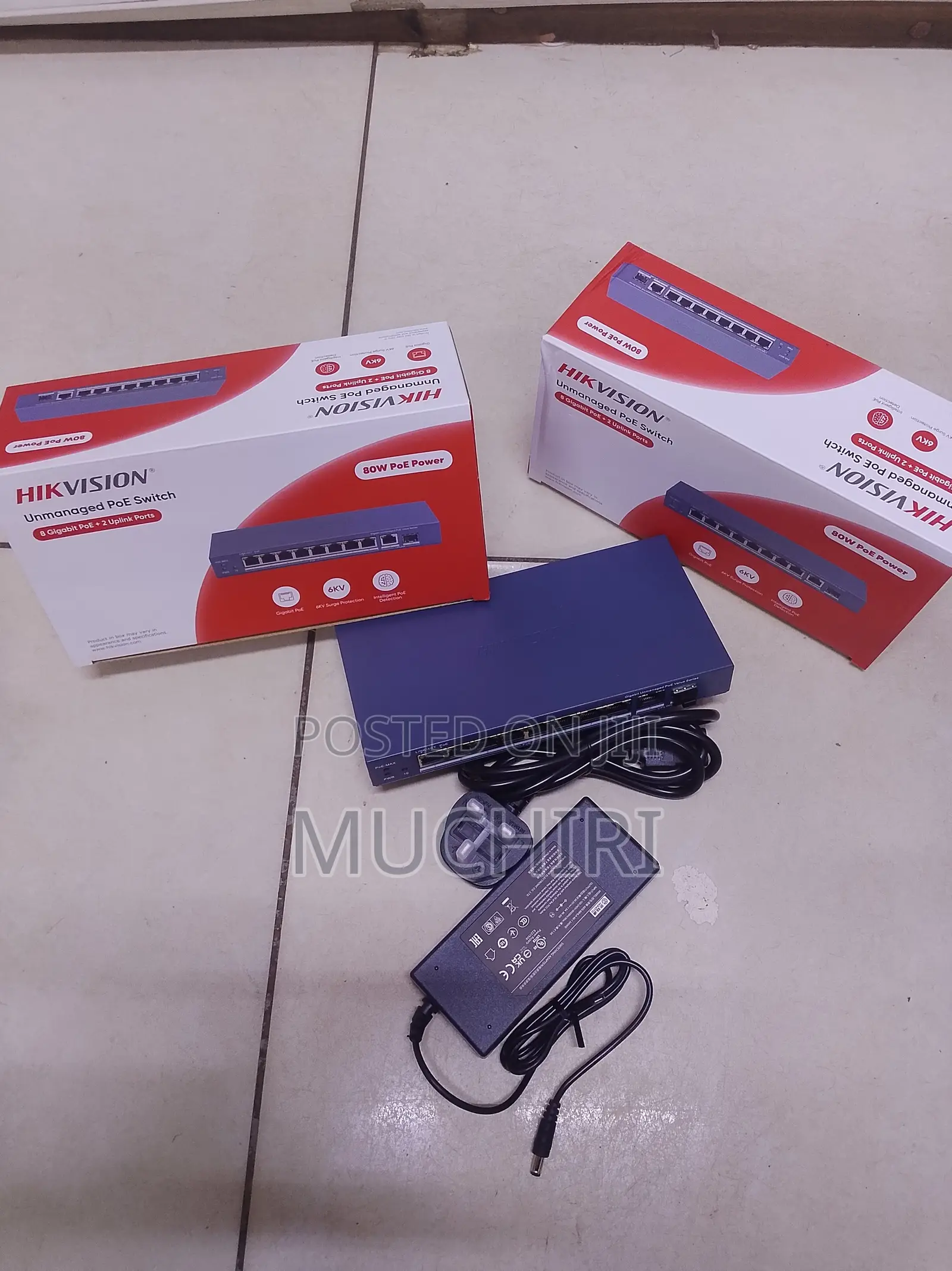 8 Port Hikvision CCTV PoE Ethernet Switch