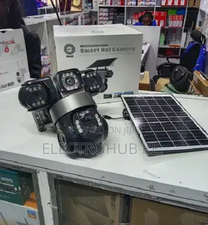 Triple Lens V380 Pro 4G Wireless Solar Security Camera