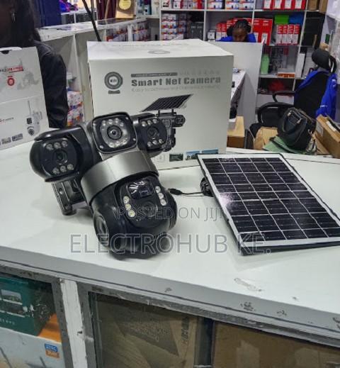 Triple Lens V380 Pro 4G Wireless Solar Security Camera