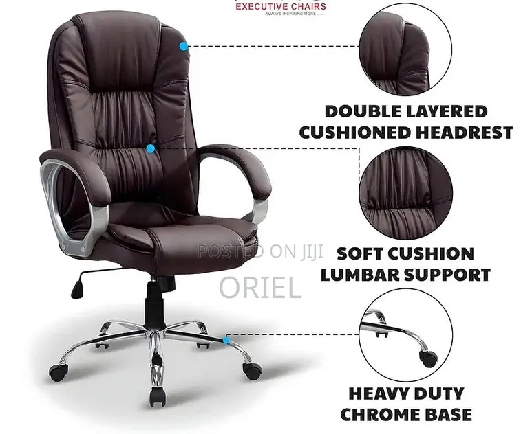 Executive Office Chair : Brown Director Chair