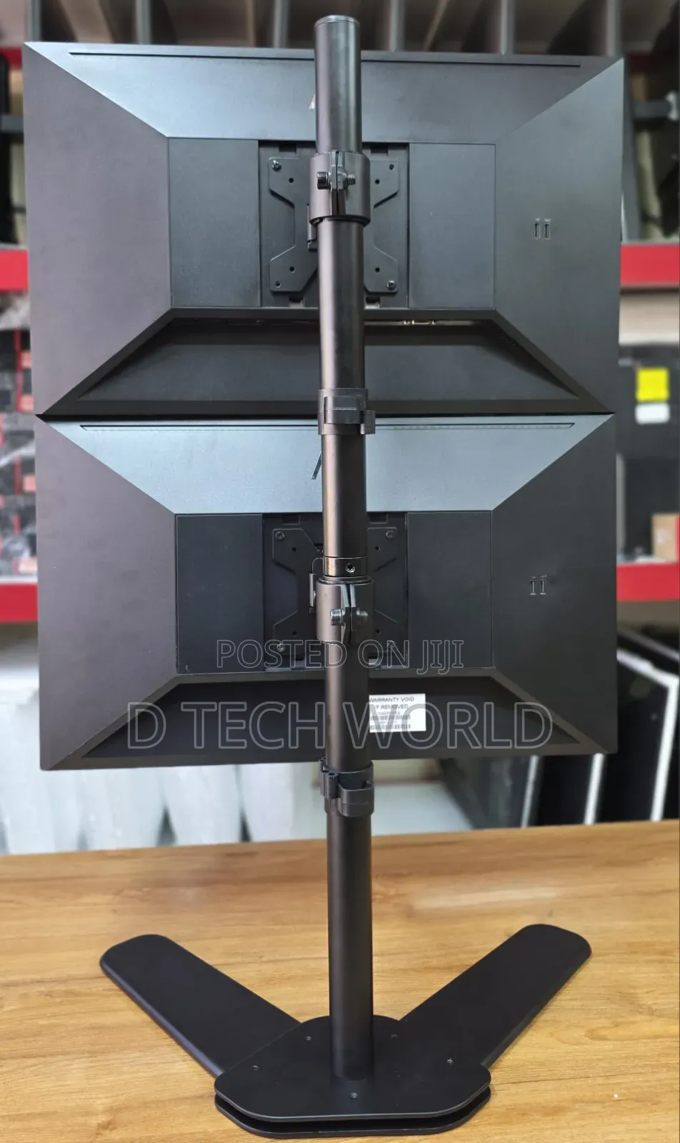 Vertical Dual Monitor Mount Supports 24/27 Inch