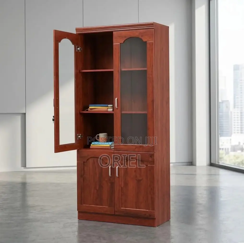 Office Cabinet : Mahogany 2-Door Cabinet