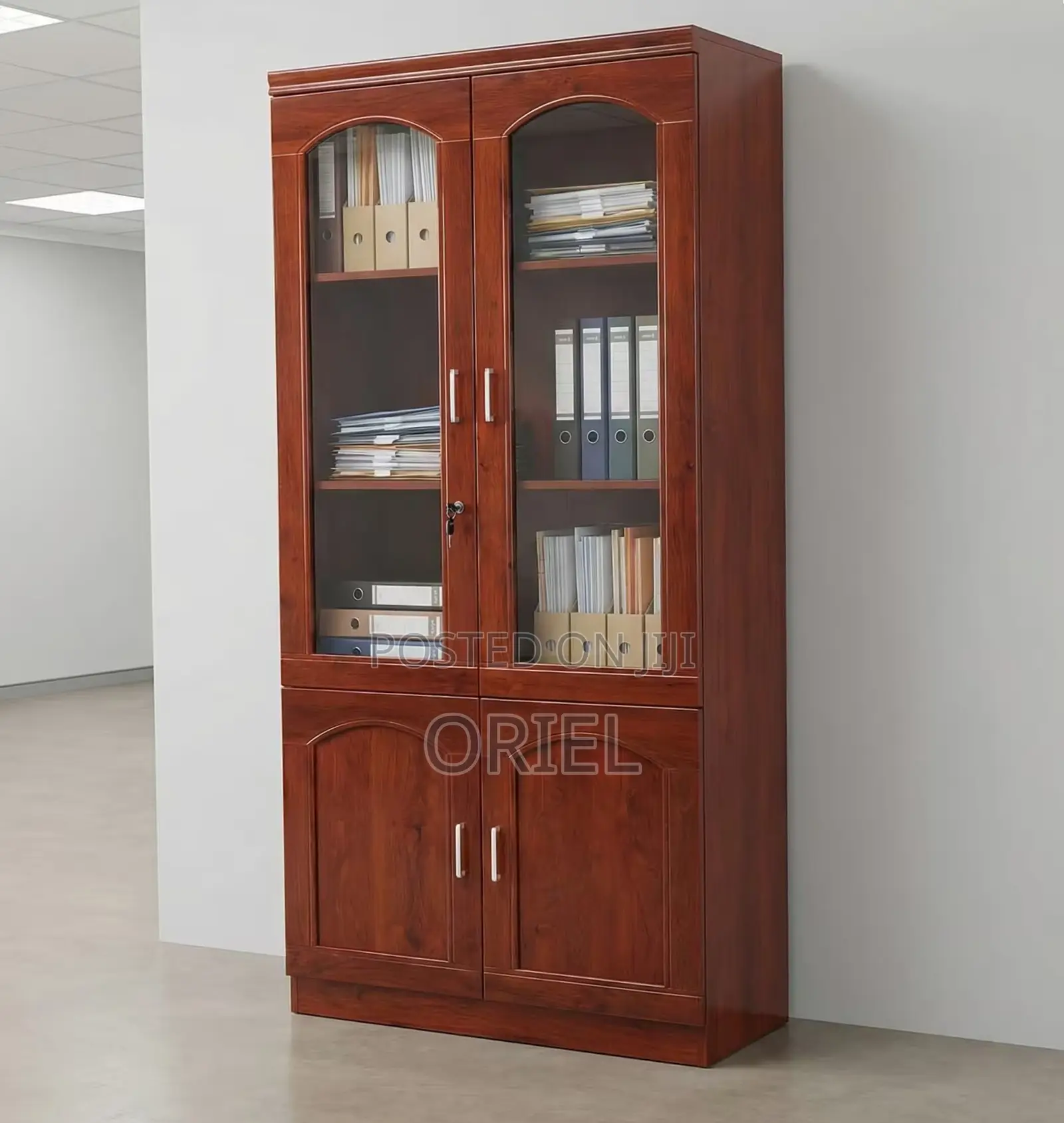 Office Cabinet : Mahogany 2-Door Cabinet
