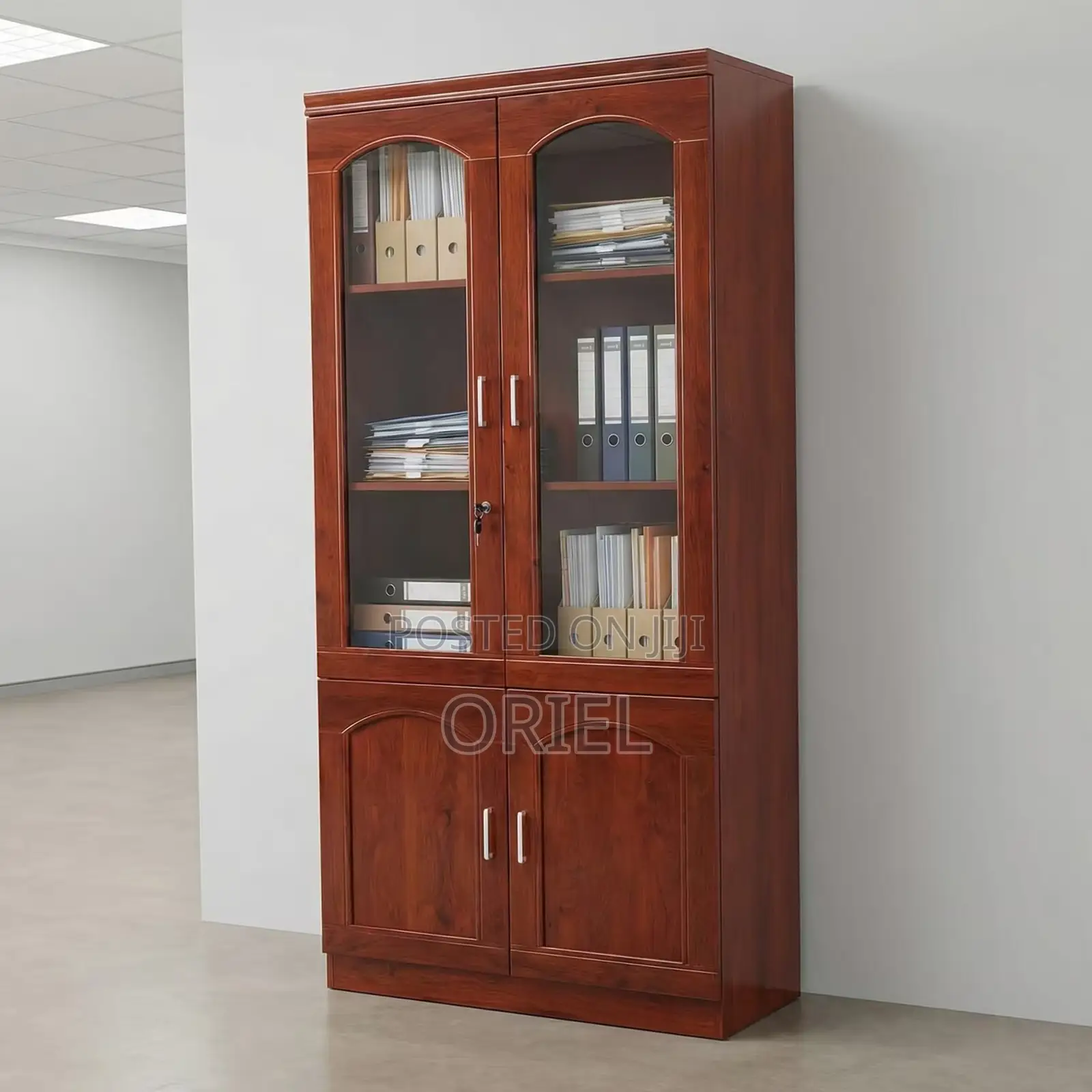 Office Cabinet : Mahogany 2-Door Cabinet