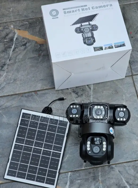 Triple Lens 4G Waterproof Security Surveillance Solar Camera