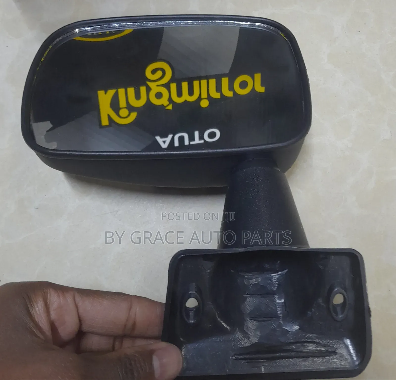 2Hole Universal Black Side Mirror