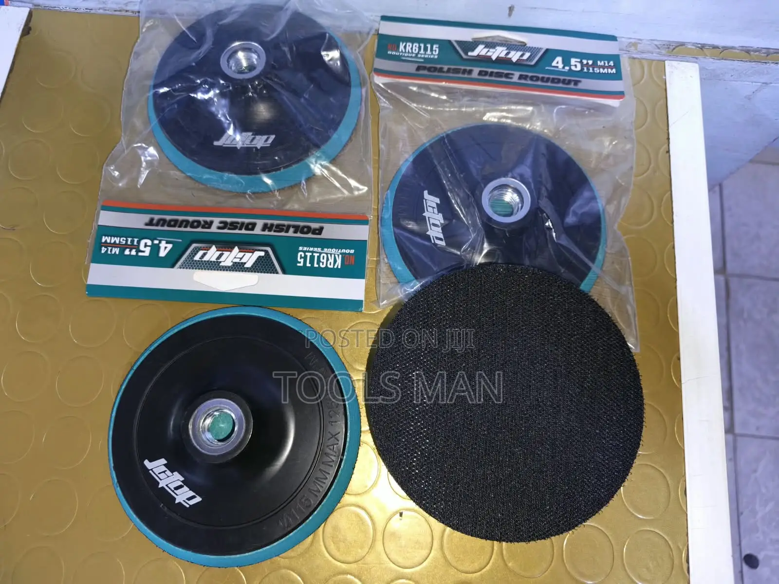 Backing Pad 4.5 " JCtop M14 Polish Disc Back Pad for Angle Grinder.
