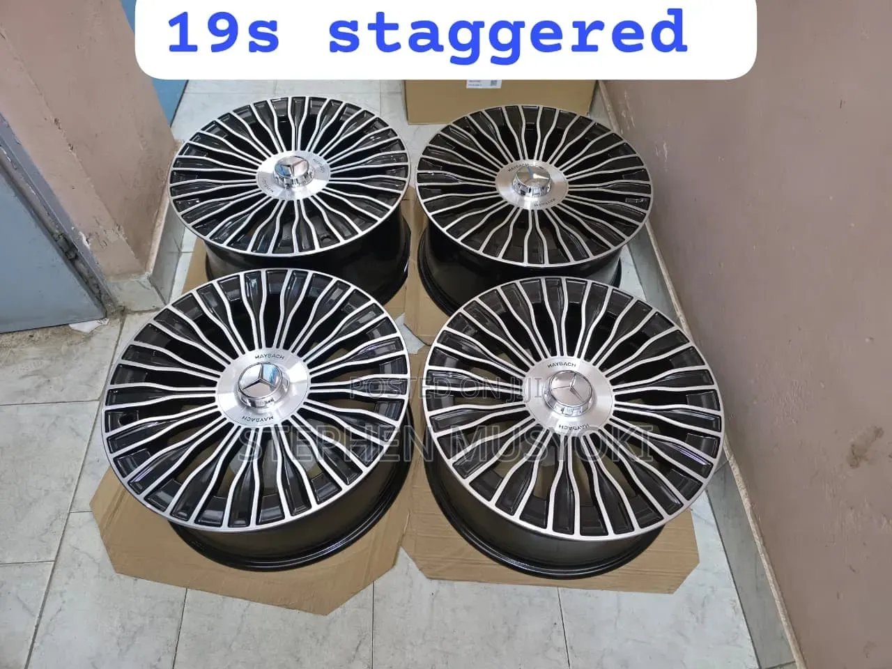 Mercedes Benz C200,e250, E350, Size 19inch Staggered Rims