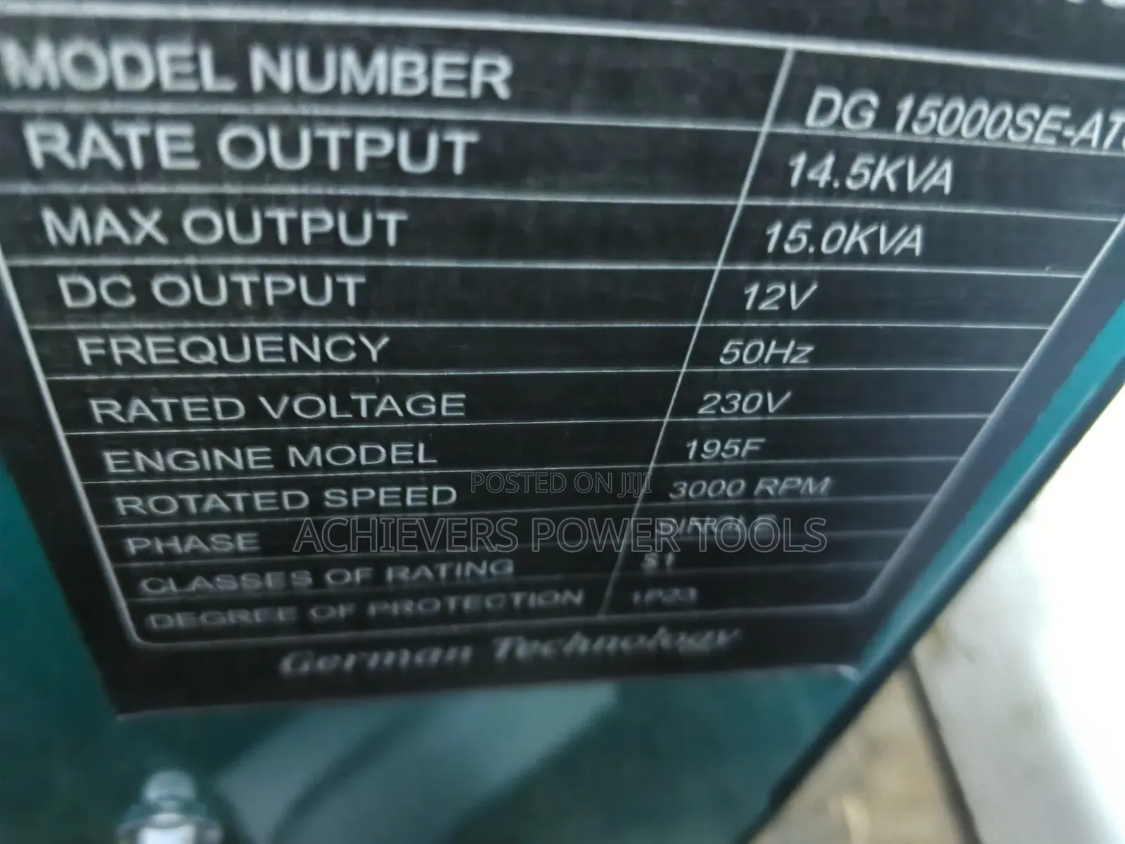 New 15kva Premier Generator Machine With ATS