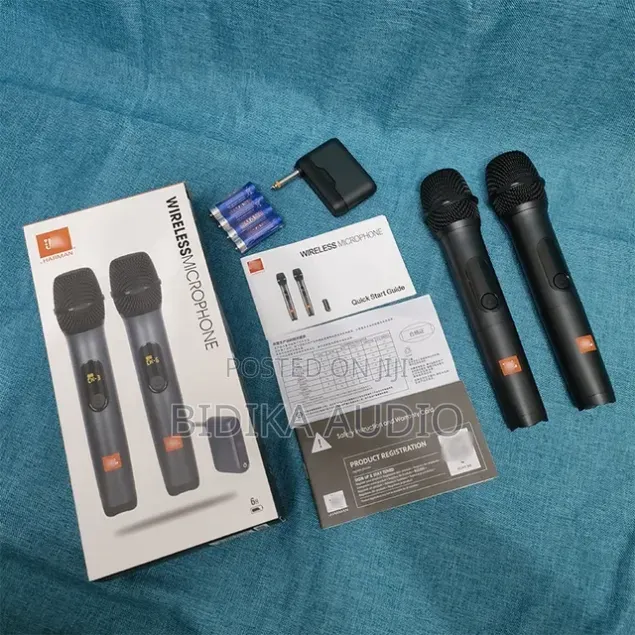 JBL Two-Pack Wireless Microphone Set With Dongle Receiver No