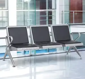Office Bench; 3-Seater Padded Waiting Bench