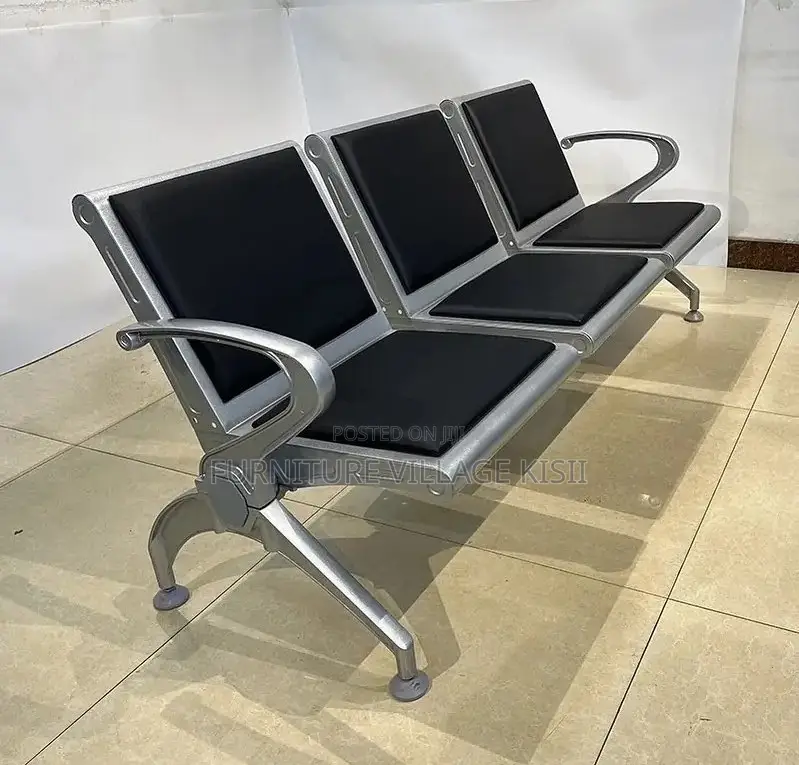 Office Bench; 3-Seater Padded Waiting Bench