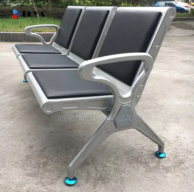 Office Bench; 3-Seater Padded Waiting Bench