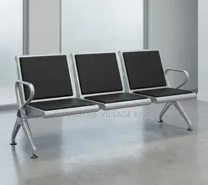Office Bench; 3-Seater Padded Waiting Bench
