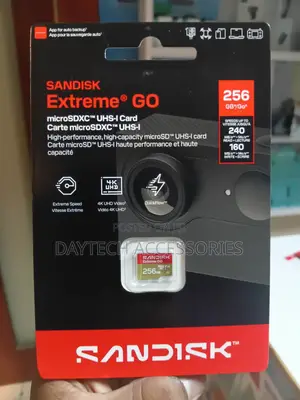 SANDISK Extreme Go 256GB Micro SDXC Card.