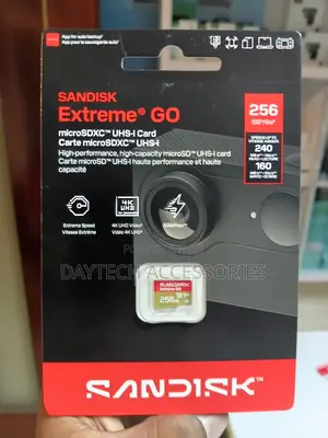 SANDISK Extreme Go 256GB Micro SDXC Card.