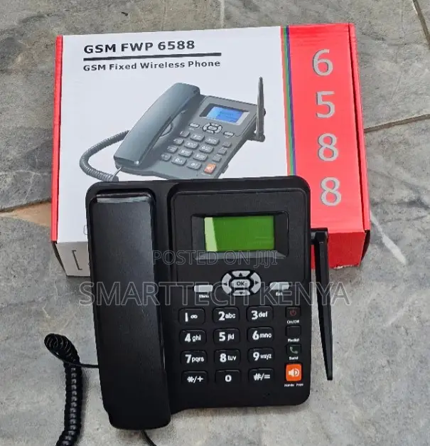 GSM Landline Phone 6588 Dual SIM With External Antenna