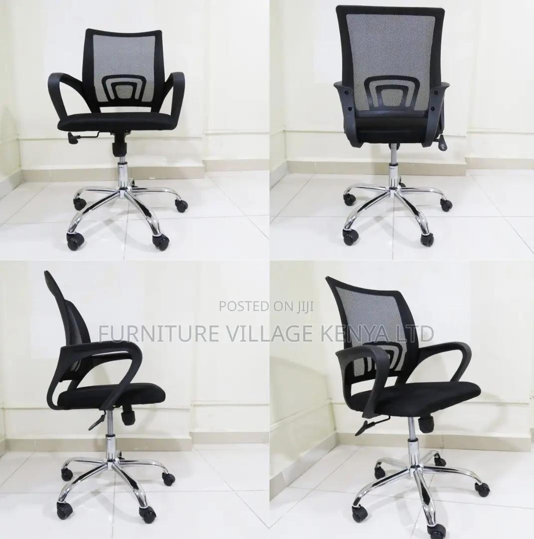 Office Chair; Swivel Mesh Mid Back Ergonomic Office Chair