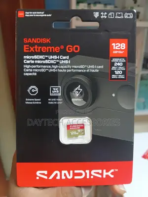 SanDisk Extreme 128GB UHS-I microSDXC MemoryCard High-Performance Card