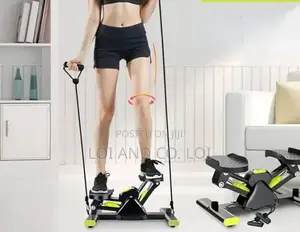 *V-Shaped Pedal Trainer (Rock Stepper) With Elastic Rope and Mat,*