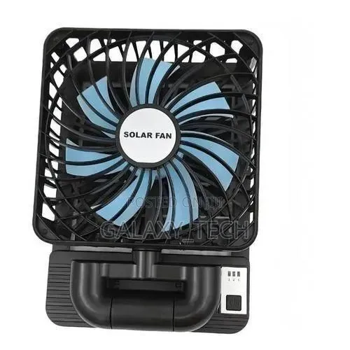 USB + Solar Charging Car Fans. 3-Speed, Foldable