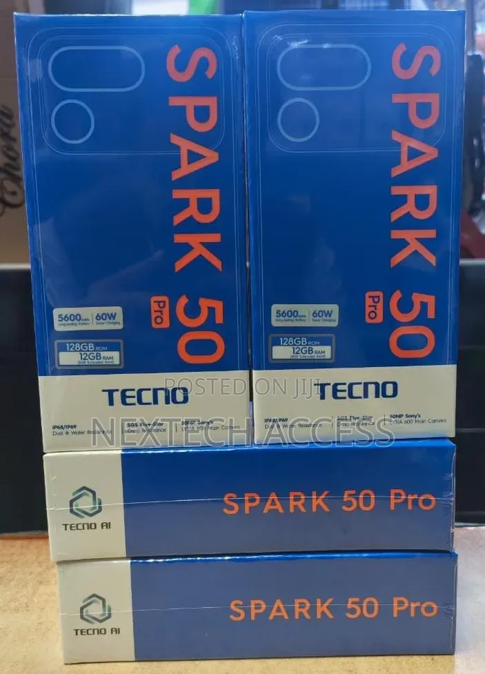New Tecno Spark 50 Pro 256 GB Black