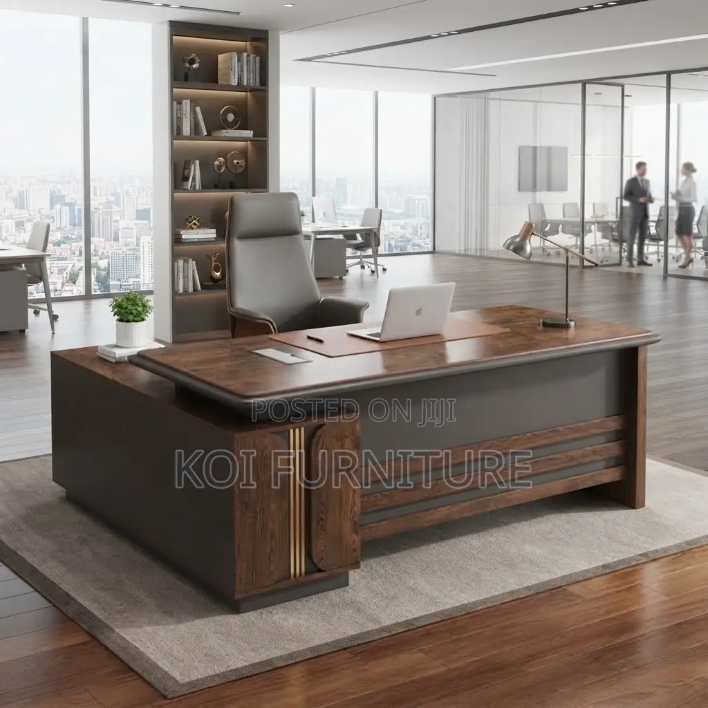 Office Desk; 1600mm Executive Golden Top Stylished Office Desk
