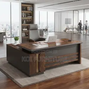 Office Desk; 1600mm Executive Golden Top Stylished Office Desk