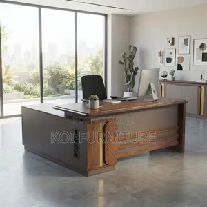Office Desk; 1600mm Executive Golden Top Stylished Office Desk