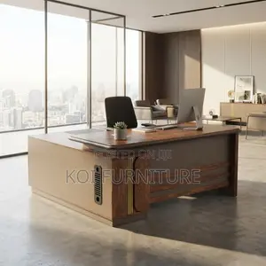 Office Desk; 1600mm Executive Golden Top Stylished Office Desk