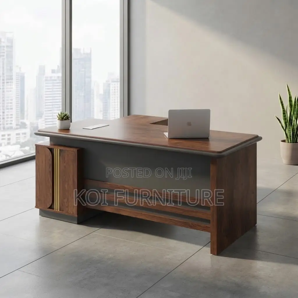 Office Desk; 1600mm Executive Golden Top Stylished Office Desk