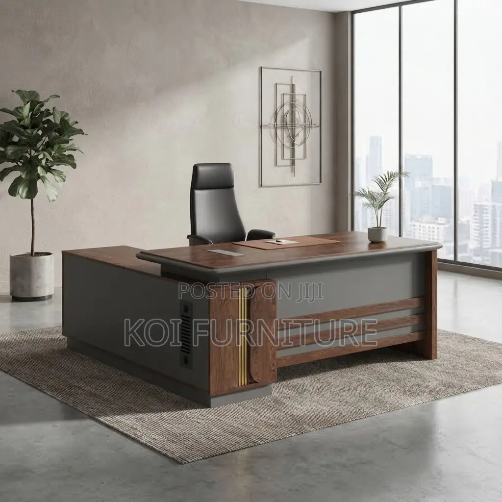 Office Desk; 1600mm Executive Golden Top Stylished Office Desk